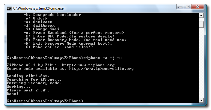 How to Unlock Your iPhone with ZiPhone 2.4 (Windows)