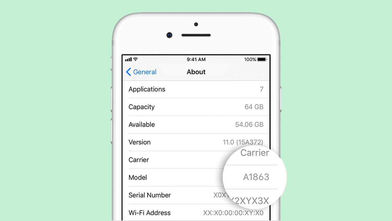 Model Numbers Ios How to Find the Model Number of Your iPhone - iClarified