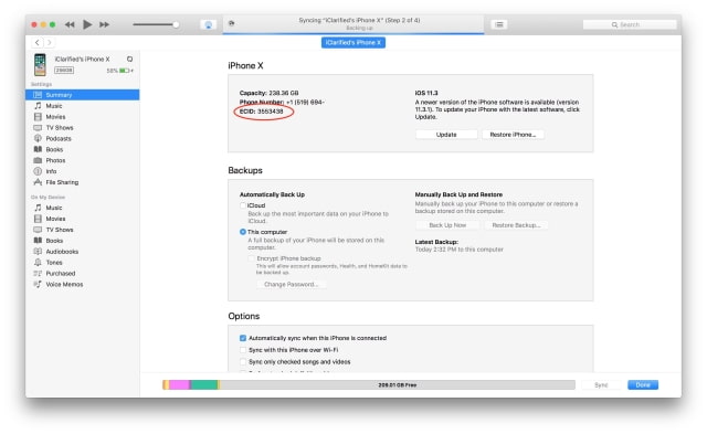 How to Find Your iPhone ECID Using iTunes