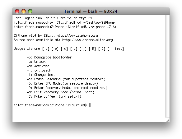 How to Unlock Your iPhone with ZiPhone 2.4 (Mac)