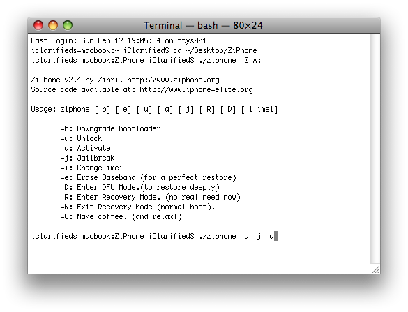 How to Unlock Your iPhone with ZiPhone 2.4 (Mac)