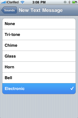 Como defenir un tono personalizado de alerta para SMS nuevos en un iPhone