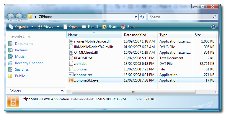 How to Jailbreak Your iPod touch with ZiPhone GUI (Windows) 