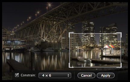 How to Crop Photos in iPhoto 08