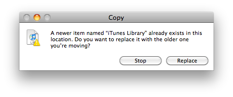 The itunes library is locked macbook