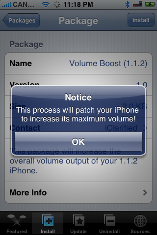 How to Increase the Volume of Your 1.1.2 iPhone