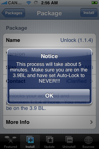 How to Unlock a 1.1.4 iPhone (ZiPhone + Installer)