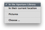 How to Import iPhoto Library into Aperture
