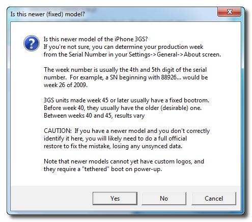 Hoe je iPhone 3GS draaiend op OS 3.1.2. jailbreaken met behulp van RedSn0w