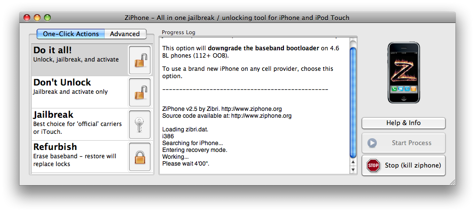 How to Unlock 1.1.2-1.1.4 iPhones with ZiPhone 2.5 GUI (Mac)