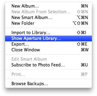 How to Import Aperture Images into iPhoto