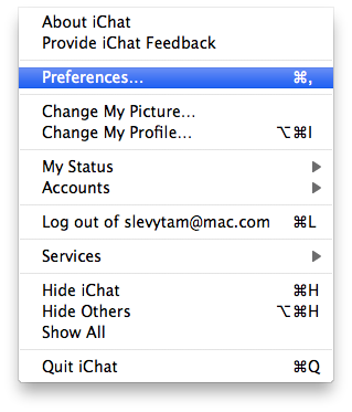 How to Setup Facebook Chat Within iChat