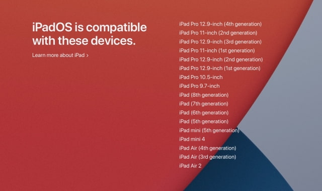 iPads Compatible With iPadOS 14