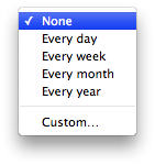 Adding Events in iCal