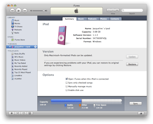 Handleiding voor het herformatteren van een iPod