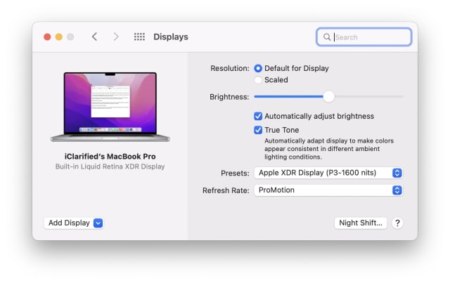 How to Enable or Disable True Tone in macOS