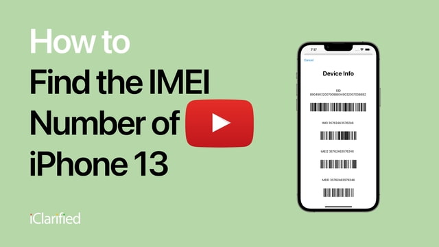 How To Find Your iPhone IMEI Number [Video]