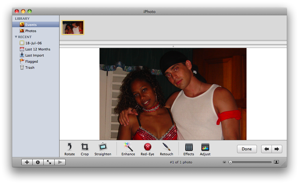 Remove Red-Eye using iPhoto 08