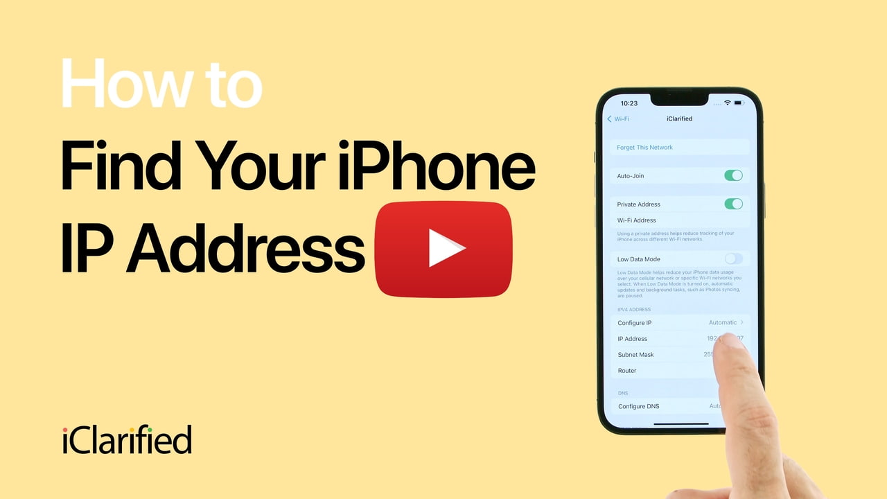 How to Find IP Address on iPhone [Video] - iClarified
