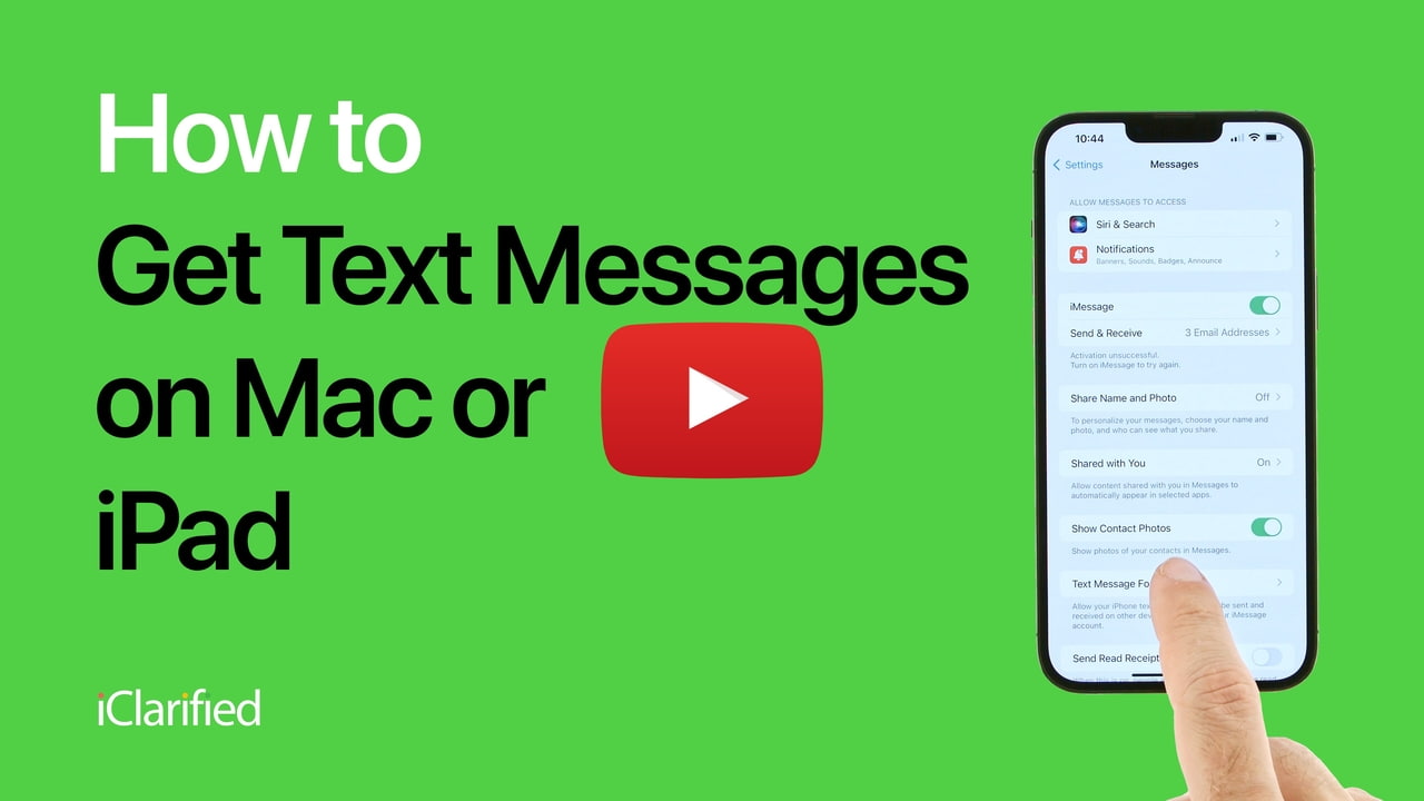 getting text messages on mac