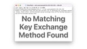 How to Fix 'No Matching Key Exchange Method Found' on Mac