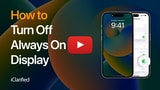 How to Turn Off Always On Display on iPhone 14 Pro [Video]