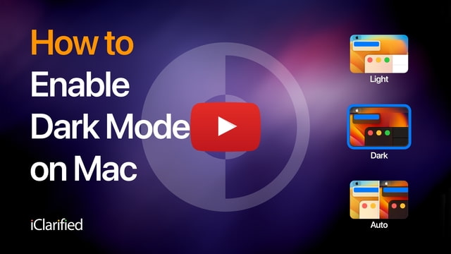 How to Make Mac Dark Mode Active [Video]