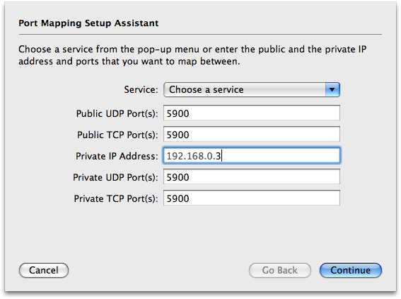 Forward a Port Using Your Airport Extreme