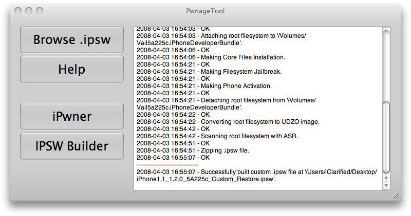 How to Unlock iPhone 2.0 Beta Using PwnageTool (Mac)