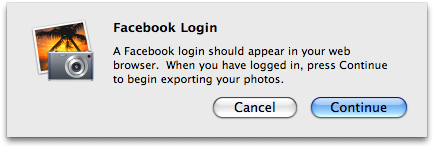 Share Photos on Facebook Using iPhoto