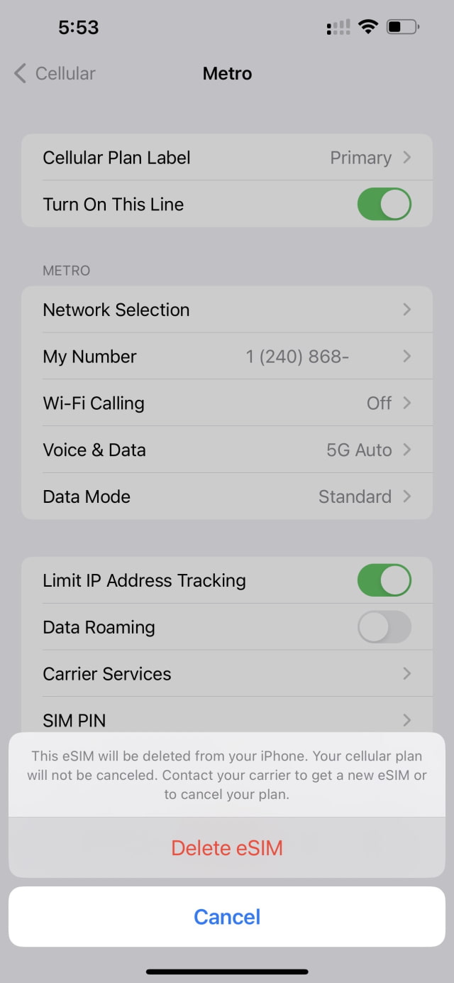 How to Remove eSIM From iPhone