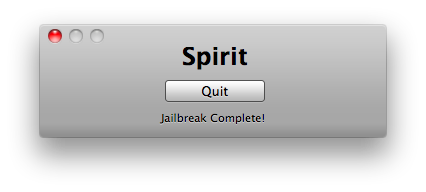 iPhone Jailbreak mit Spirit (Mac) [3.1.2, 3.1.3]