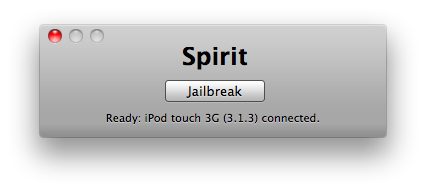  Como fazer o Jailbreak do seu iPod Touch usando o Spirit (Mac) [3.1.2, 3.1.3]