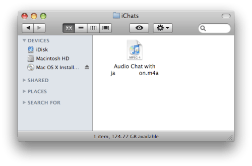Record Voice Conversations in iChat