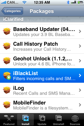 Como filtrar chamadas do iPhone e Mensagens de Texto (SMS) Usando iBlackList