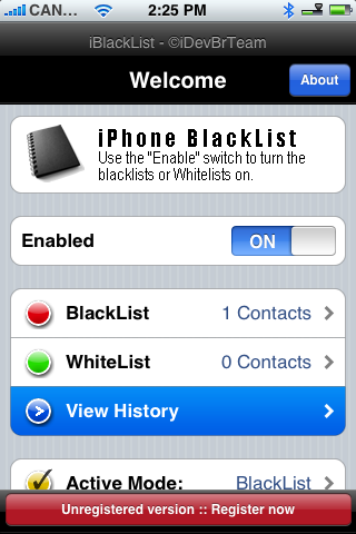 Como filtrar chamadas do iPhone e Mensagens de Texto (SMS) Usando iBlackList