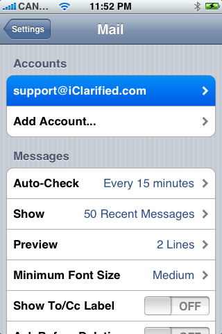 How to Setup an Email Account on your iPhone