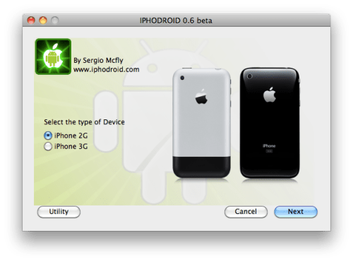 Jak zainstalować Android&#039;a na iPhone 2G, 3G [iPhoDroid]